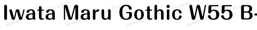 Iwata Maru Gothic W55 B字体转换